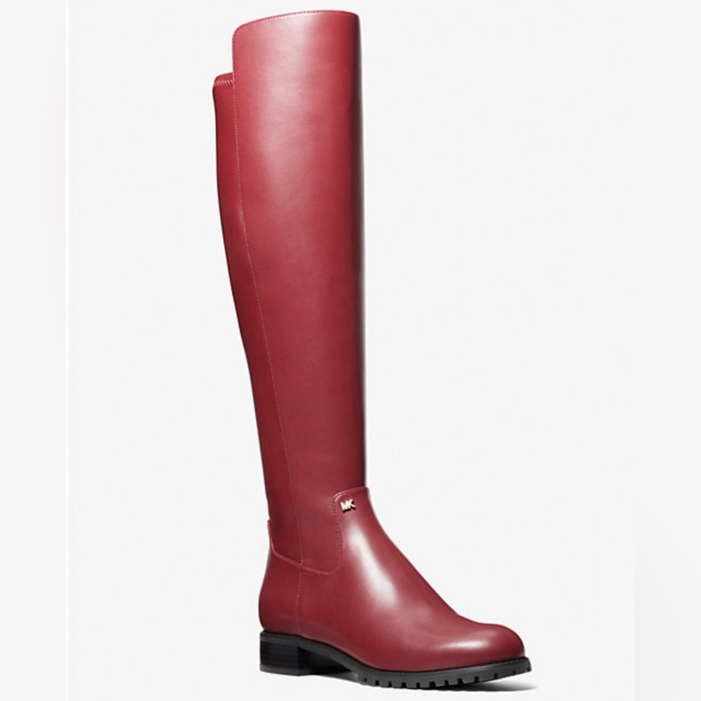 Micheal Kors Dark Cherry Britt Riding Boot - Picture 4 of 4